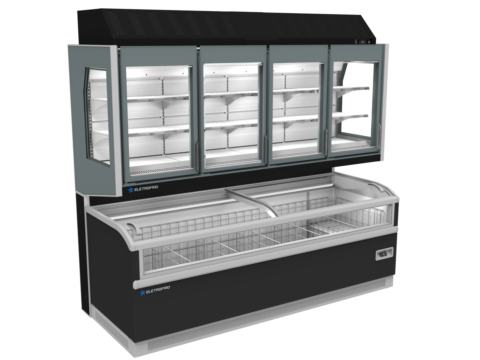 VPC-18 Expositor para Congelados Combinado para Ilhas ICFD